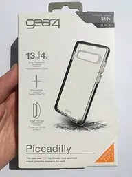 Оригінальний прозорий чохол для Samsung Galaxy S10 Plus (G975) GEAR4 Piccadilly D3O Black Протиударний - мініатюра 8