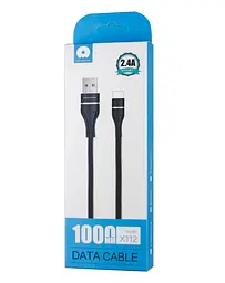 Кабель WUW X112 USB-C (Type-C) 1 метр чорний