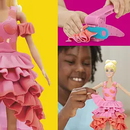 Набір для творчості Play-Doh Barbie Показ Моди з масою для ліплення (G1356) - мініатюра 7