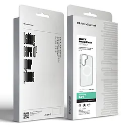 Чохол ArmorStandart Unit MagSafe для для Samsung S24 Matte Clear Silver (ARM74861) - мініатюра 6