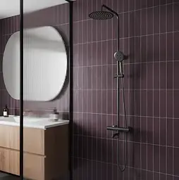 Душова система з термостатом і виливом Rea Lungo tytan REA-P6386 - мініатюра 2
