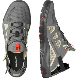 Кросівки Salomon Techamphibian 5 10.5 Pewter/Moth/Fiery red - мініатюра 3