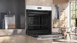 Духова шафа електрична Siemens 71 л A+ дисплей конвекція піроліз білий - мініатюра 2