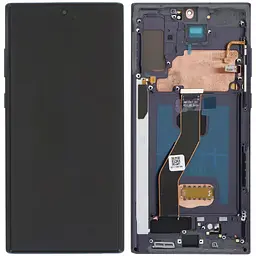 Дисплей Samsung N975 Galaxy Note 10+ чорний, OLED (Small LCD), з рамкою, Aura Black