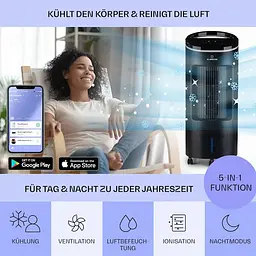 Охолоджувач повітря Klarstein IceWind Plus Smart 4-in-1 (10040212) - мініатюра 4