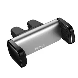 Автомобільний тримач Baseus Steel Cannon Air Outlet Car Mount SUGP-0S Silver - мініатюра 4
