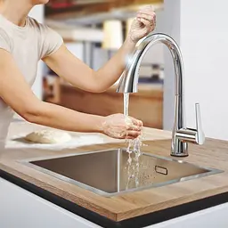 Змішувач для кухні сенсорний Grohe Zedra Touch 30219002, Хром - мініатюра 9