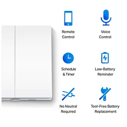 Розумний вимикач TP-Link Tapo S220 868 MHz 250V 4A (TAPO-S220) - мініатюра 5