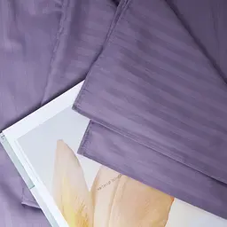 Простирадло Moon&Star Soft Lilac Satin Stripe Gold Люкс 180х220 см (MS-860000257) - мініатюра 3