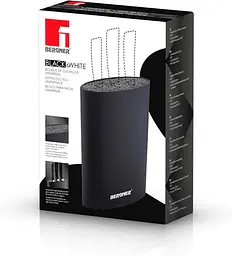 Підставка для ножів Bergner Black & white 15.6х6.6х22 см (BG-3997-BL) - мініатюра 2