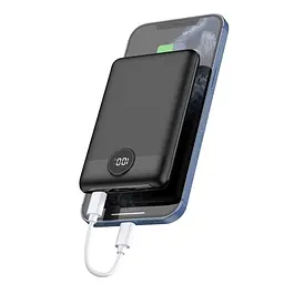УМБ VEGER S11 LCD Display PD QC3.0 22,5W 10000mAh Black (W1140) (6970453554181) - мініатюра 5
