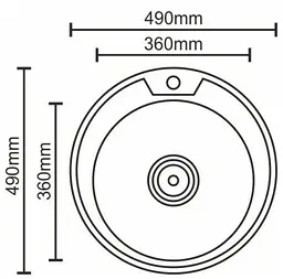 Кухонна мийка Platinum 490 сатин (SP000007850) - мініатюра 6