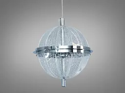 Одинарний LED-підвіс Diasha 5030/1CH сфера хром 14 Вт кришталь - мініатюра 5