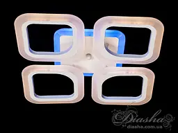 Люстра стельова LED Diasha AS8060/4WH, 50W, 3200K-6000K, білий метал, сучасний стиль для дитячої кімнати