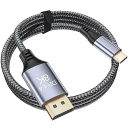 Кабель USB-C – DisplayPort 2 м, 8K@60Hz, 4K@240Hz