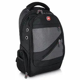 Рюкзак, швейцарський рюкзак, SwissGear 8810, рюкзак туристичний, рюкзак для ноутбука Сірий - мініатюра 2