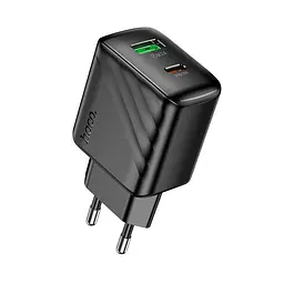 Адаптер сетевой HOCO Rico charger CS25A 1USB/1Type-C, 20W/3A