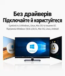 Кабельний аудіоадаптер UGREEN CM477 1 м зовнішня звукова карта зі штекером USB-A та комбінованим гніздом 3,5 мм темно-сірий (45522) - мініатюра 5
