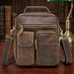 Сумка чоловіча Crazy horse 14692 Vintage коричнева