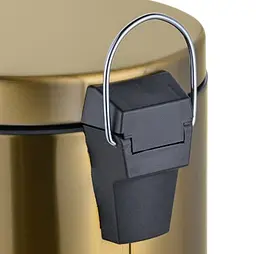 Відро для сміття Mixxus Ellipse-TC0205 Brushed Gold з плавним закриттям, кругле, 5 л, золотий (MI8400) - мініатюра 4