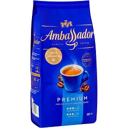 Кава в зернах Ambassador Premium 500 г (843949)