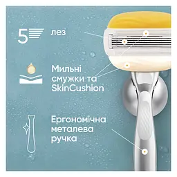 Станок для гоління жіночий Venus Pro ComfortGlide Coconut з 3 змінними картриджами - мініатюра 3