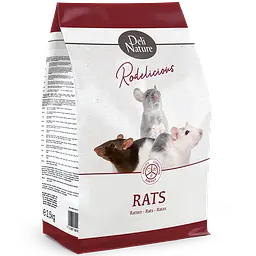 Корм для крис Deli Nature Rodelicious Rats Делі Натюр суперпреміум повнораціонний 2.5 кг