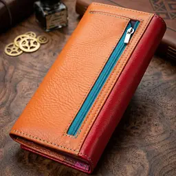 Великий гаманець для прекрасних жінок із натуральної шкіри ST Leather 22518 різнокольоровий - мініатюра 4
