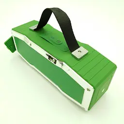 Бездротова акумуляторна колонка Bluetooth акустика FM MP3 AUX USB Hopestar A9 зелений - мініатюра 4