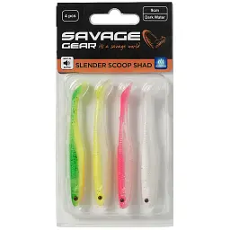 Силікон Savage Gear Slender Scoop Shad 150 мм 17.0g Dark Water Mix (4 шт/уп) - мініатюра 3