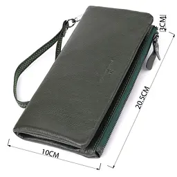 Зручний гаманець для жінок з пензлем з натуральної шкіри ST Leather 20,5х10х3 см acs0029681 - мініатюра 3