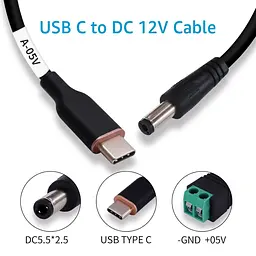 DSD TECH MagicConn SH-CP05A - USB Type-C PD - Кабель живлення постійного струму 5 В - мініатюра 3