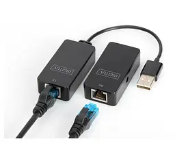 Удлинитель USB по витой паре RJ45 до 50м Digitus DA73106 UTP Cat5