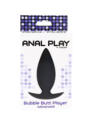 Анальна пробка Bubble Butt Player Advanced 10 см (чорний) - мініатюра 4