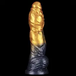 Фалоімітатор Lovetoy Dual Density 10'' 25.4 см (золотий) - мініатюра 11