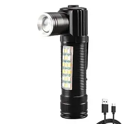 Ліхтар SY-2209 P50+18SMD RGB, літій-іонний акумулятор, індикація заряду, ЗУ USB, zoom (47293-2209_182)