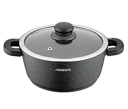 Кастрюля с крышкой Ardesto Anzio AR2412GE 16 см 1.2 л черная