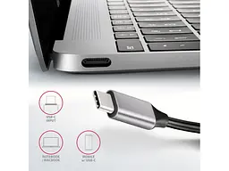 USB-хаб AXAGON USB-C 6 in1 0.2м (HMC-6H4A) - мініатюра 3