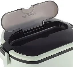 Ланч-бокс Snack пластик та нержавіюча сталь Kamille 750 мл kuh0007600 - мініатюра 2