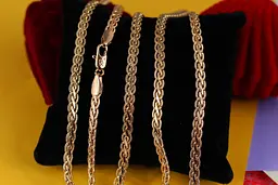 Ланцюг Xuping Jewelry косичка 55 см 4 мм золотистий
