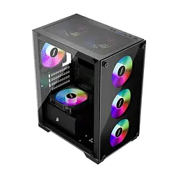 Корпус для ПК 1stPlayer X2-M-BK-4F1 - мініатюра 5