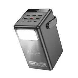 Зовнішній акумулятор Hoco DB03 Endure 100000mAh 22.5W Power Bank with Lamp чорний
