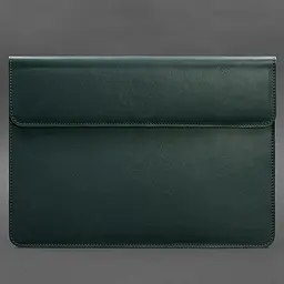 Шкіряний чохол-конверт BlankNote на магнітах для MacBook 15 дюймів Зелений - мініатюра 4