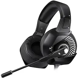Дротова ігрова гарнітура Onikuma Gaming with RGB LED K6, USB, 3.5mm, 2m, black