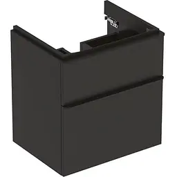 Тумба під умивальник Geberit Smyle Square 60 см 500.352.JK.1 чорний матовий