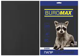 Папір двосторонній DARK чорний, 20 л., А4, 80 г/м² BM.2721420-01 BUROMAX (4823078962003)
