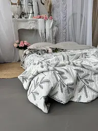 Плед-покривало COLORFUL HOME Forest муслінове молочне 210х250 см - мініатюра 7