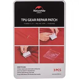 Набір латок Naturehike NH GR patch NH19PJ086, 3 шт 7x7см, прозорі - мініатюра 2