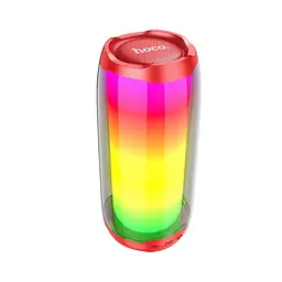 Портативна bluetooth колонка Hoco HC8 TWS з LED підсвічуванням червоний - мініатюра 2