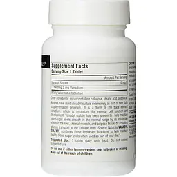 Мінерали Source Naturals Ванаділ сульфат 10 мг 100 таблеток - мініатюра 2